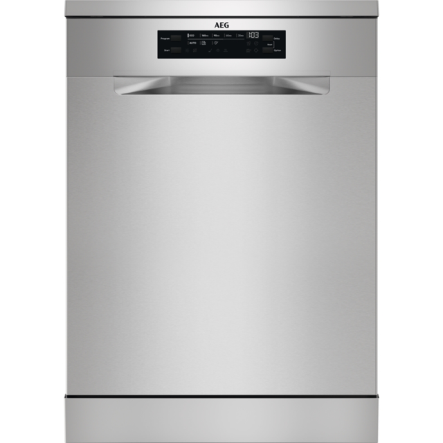 AEG FFB74917ZM 
Freestanding 60cm SatelliteClean dishwasher, 14ps, C, 44dB, 10.5L, Button control UI