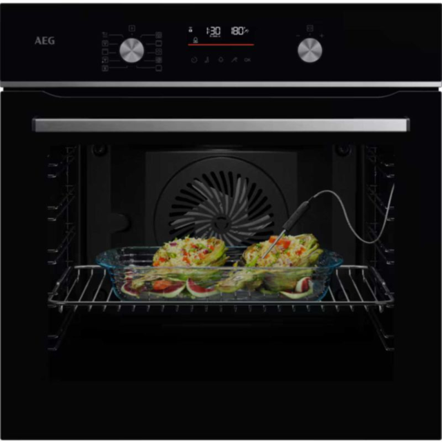 AEG GA5PB501AB 
SteamBake Pyrolytic Multifunction oven with AirFry and Food sensor. Retractable rota