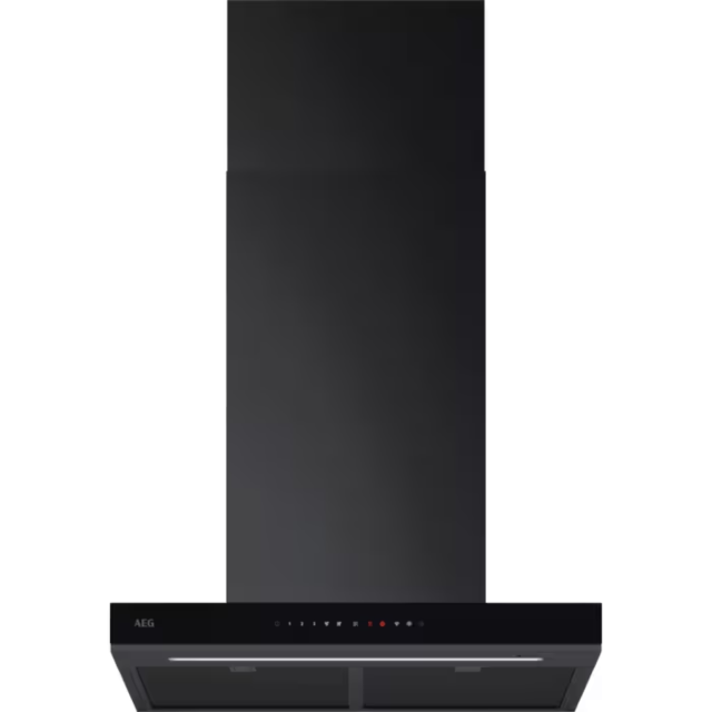 AEG GB87D61CB 
60cm Black Box chimney Hood, Gloss black front. Touch on Glass, LED Lighting, 3+inten
