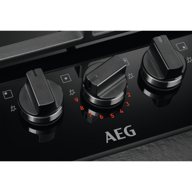 AEG HKB95450NB 90cm Gas Hob - Black