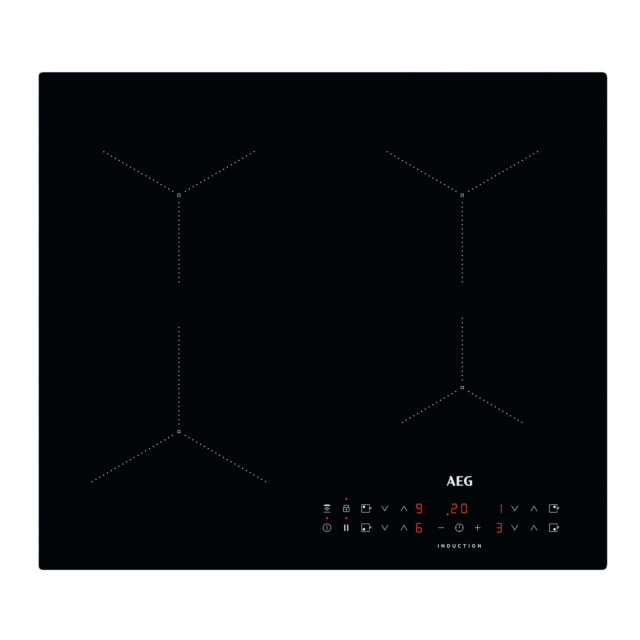 AEG ILB64334CB 59cm Induction Hob - Black Black