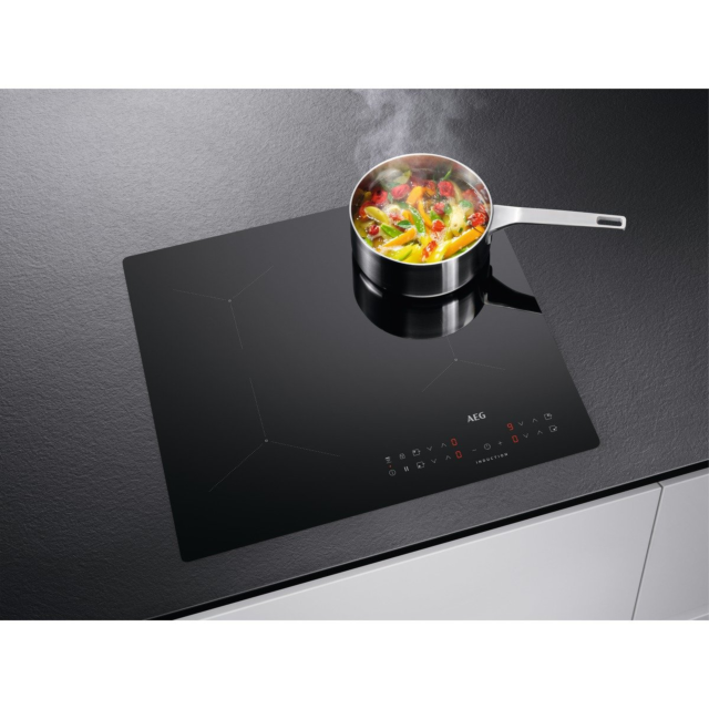 AEG ILB64334CB 59cm Induction Hob - Black Black