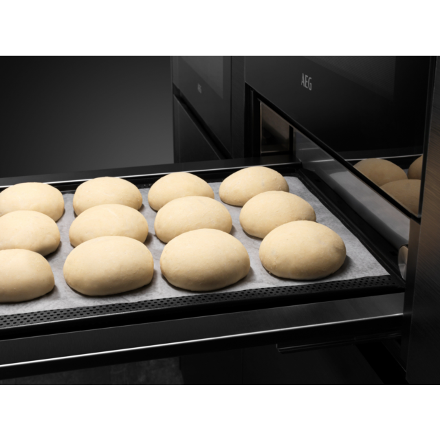 AEG KDE911424B 14cm Warming Drawer - Black Glass Black