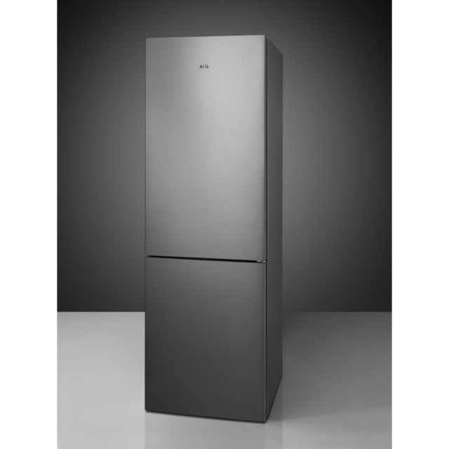 AEG RCB632E2MX 59.5cm 60/40  Fridge Freezer - Stainless Steel
