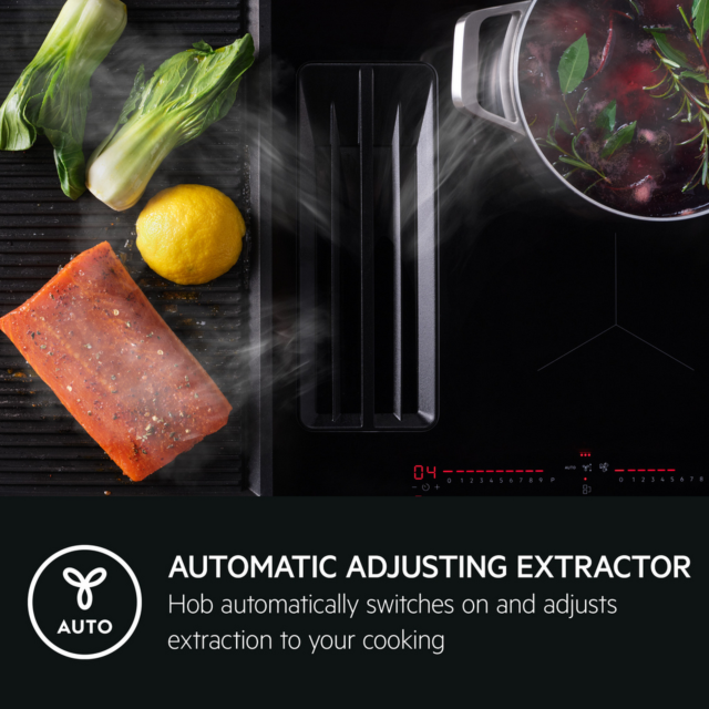 AEG TCH74B01FZ 71cm Induction Hob with Extractor