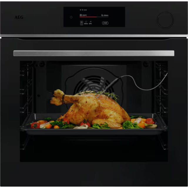AEG TR7PB731ST 
Connected SteamCrisp Quarter Steam & Pyrolytic oven with CookSmart Touch controls, w