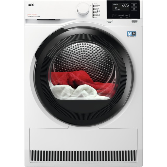AEG TR818P4B 8kg Heat Pump Tumble Dryer - White