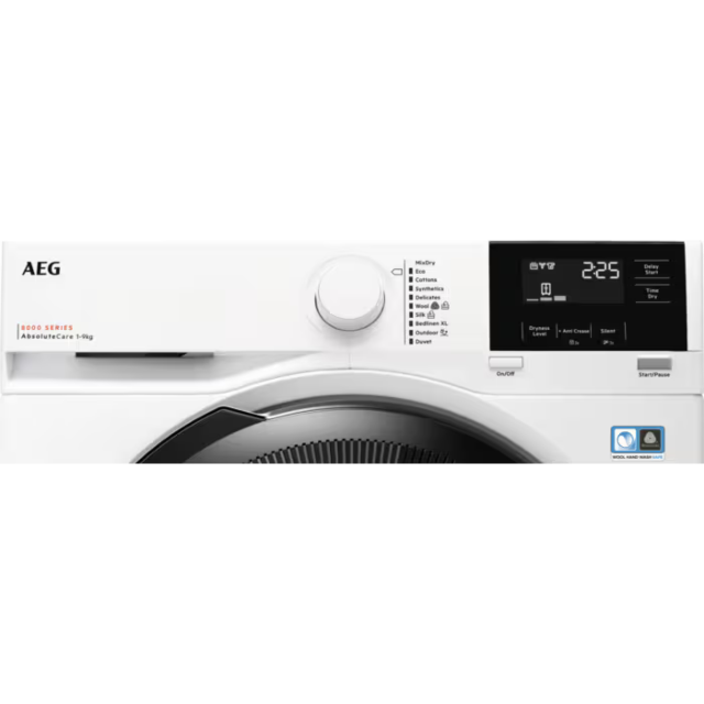 AEG TR819A4B 
9kg Tumble dryer. 8000 Series, AbsoluteCare technology. Outdoor, Wool and Silk program