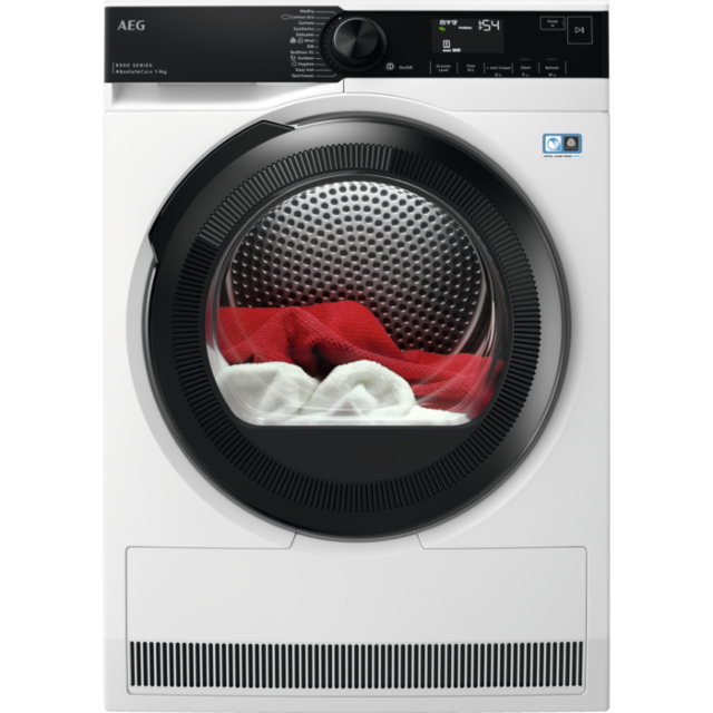 AEG TR849P4B 9kg Heat Pump Tumble Dryer - White