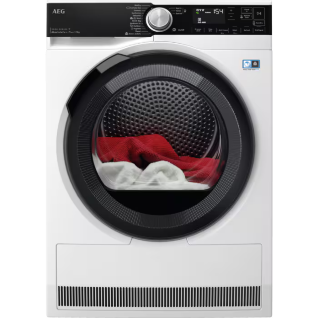 AEG TR959M6BC 9000 Series Tumble Dryer 9.0 Kg Heat Pump 3Dscan A+++ White