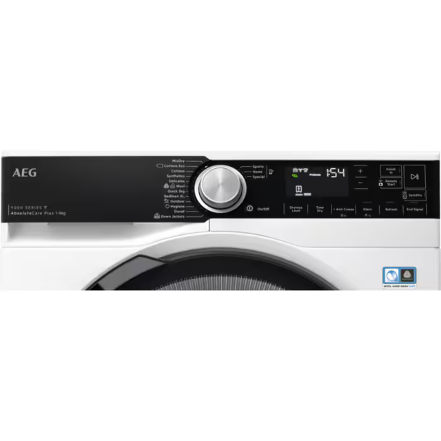 AEG TR959M6BC 9000 Series Tumble Dryer 9.0 Kg Heat Pump 3Dscan A+++ White