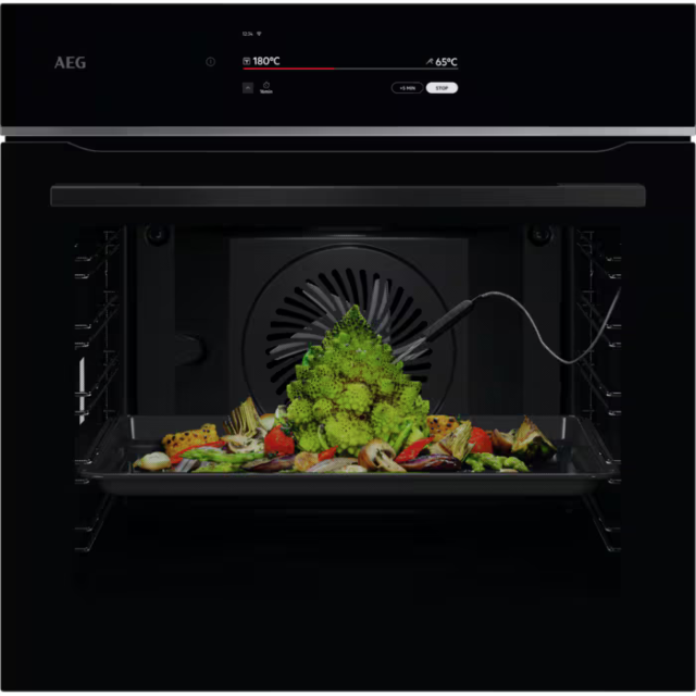 AEG TT9PB831AB 
Connected SenseCook Pyrolytic oven with 8inch CookSmart Touch+ control, Easy2Clean tray