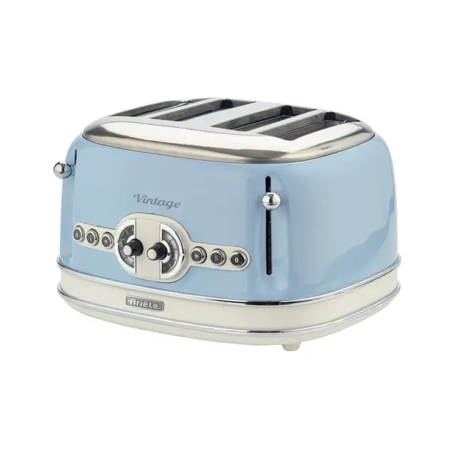 Ariete 00C015605ARAS 4 Slice Toater Light Blue/Cream