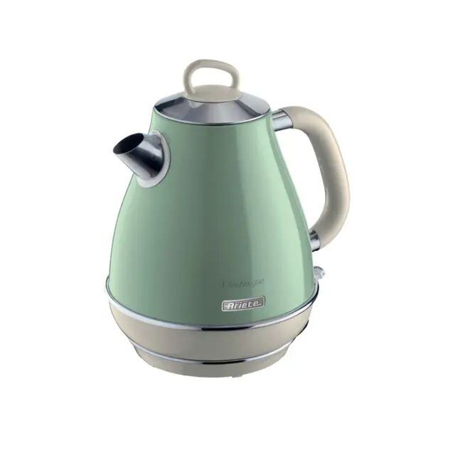 Ariete 00C286904ARAS 1.7L Vintage Cordless Kettle Green/Cream