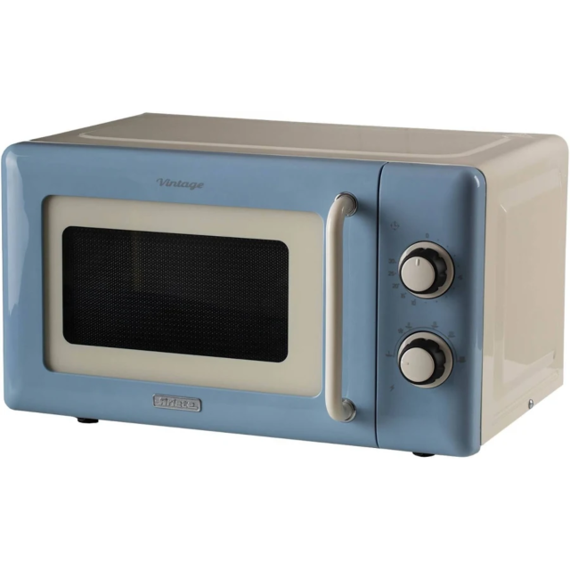 Ariete 00C396005ARAS 800W 20L Vintage Microwave Cream/Light Blu