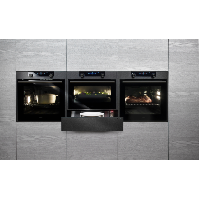 Asko OP8687B 59.5cm Built In Electric Single Oven - Black Steel 