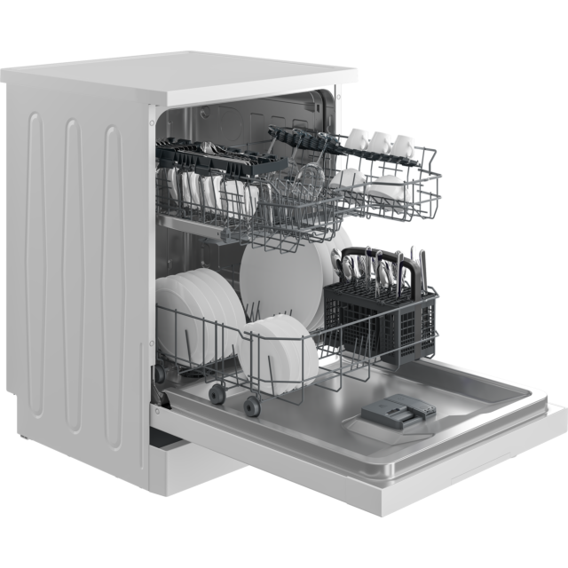 Beko BDFN26432W Full Size Dishwasher - 14 Place Settings 