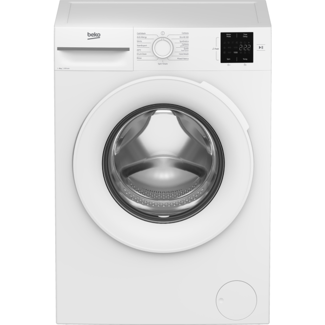 Beko BMN3WT3821W 8Kg 1200 Spin Washing Machine White