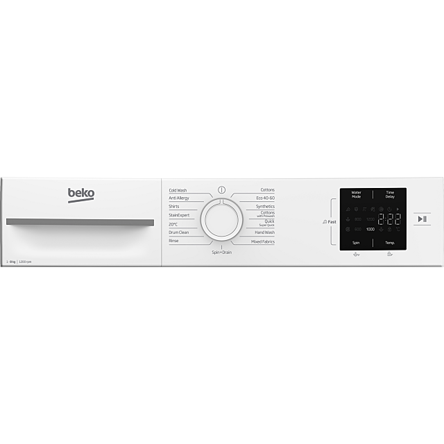 Beko BMN3WT3821W 8Kg 1200 Spin Washing Machine White