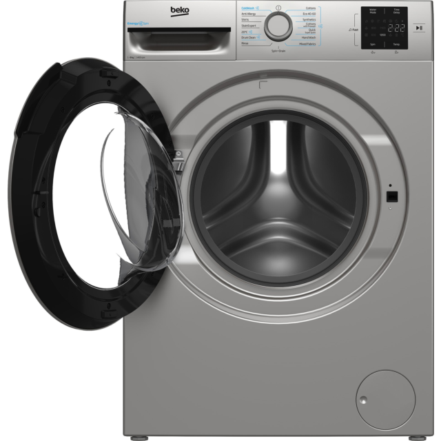 Beko BMN3WT3841S 8Kg 1400 Spin Washing Machine Silver