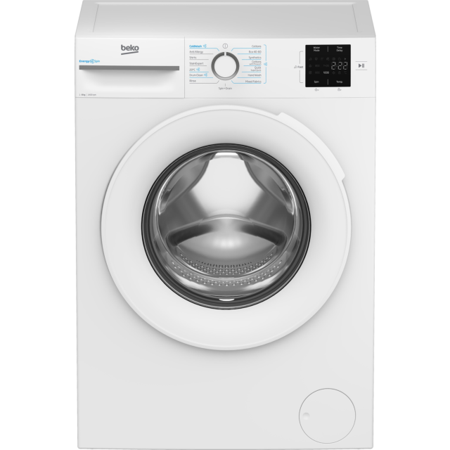 Beko BMN3WT3841W 8Kg 1400 Spin Washing Machine White