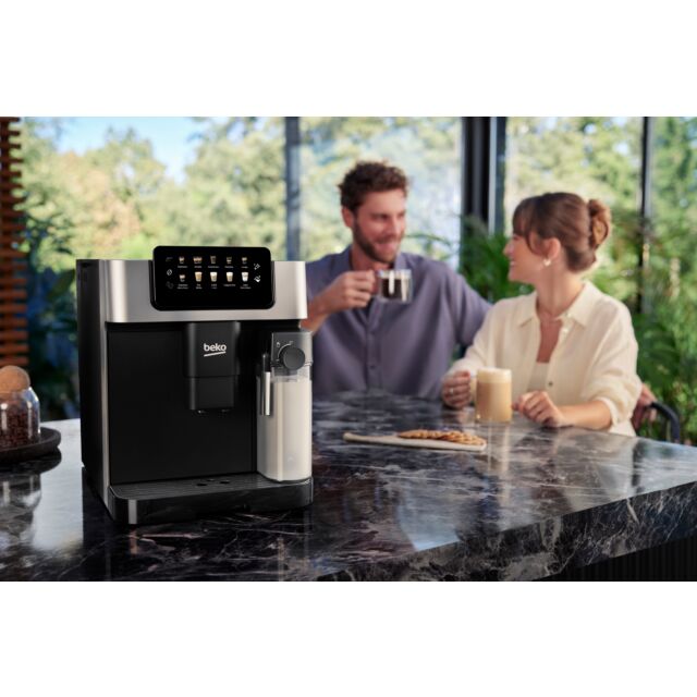 Beko CEG7304X Bean To Cup Fully Automatic Espresso Machine With Integrated Milk Jug - Silver