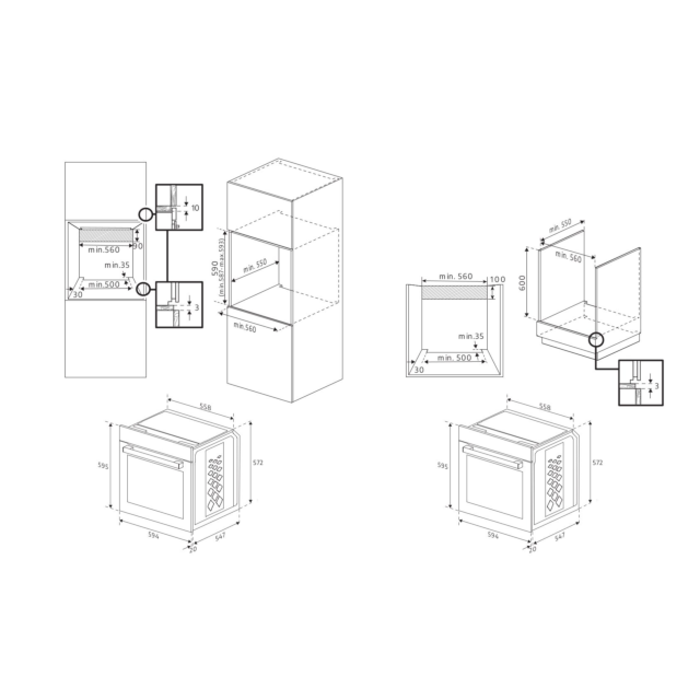 Beko CIFY81X AeroPerfect™ Built In Electric Single Oven - Stainless Steel