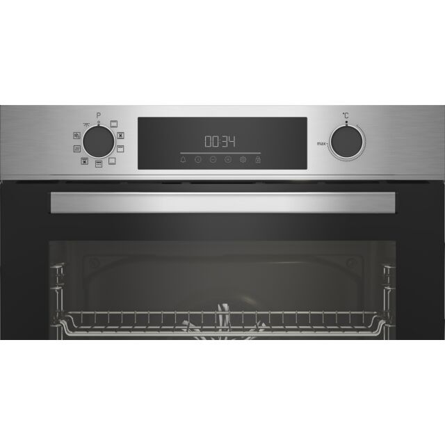 Beko CIMY92XP 59.4cm Pyrolytic Built In Electric Single Oven - Stainless Steel Stainless Steel