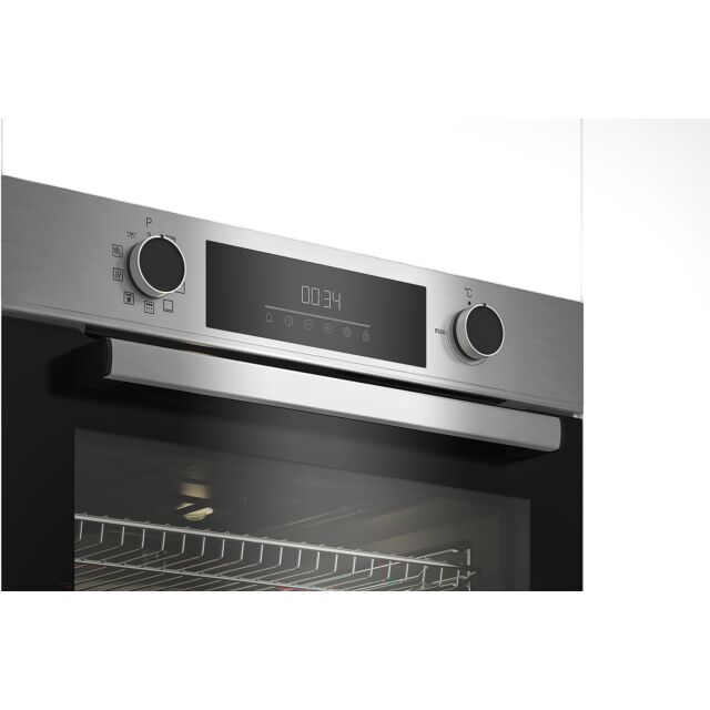 Beko CIMY92XP 59.4cm Pyrolytic Built In Electric Single Oven - Stainless Steel Stainless Steel