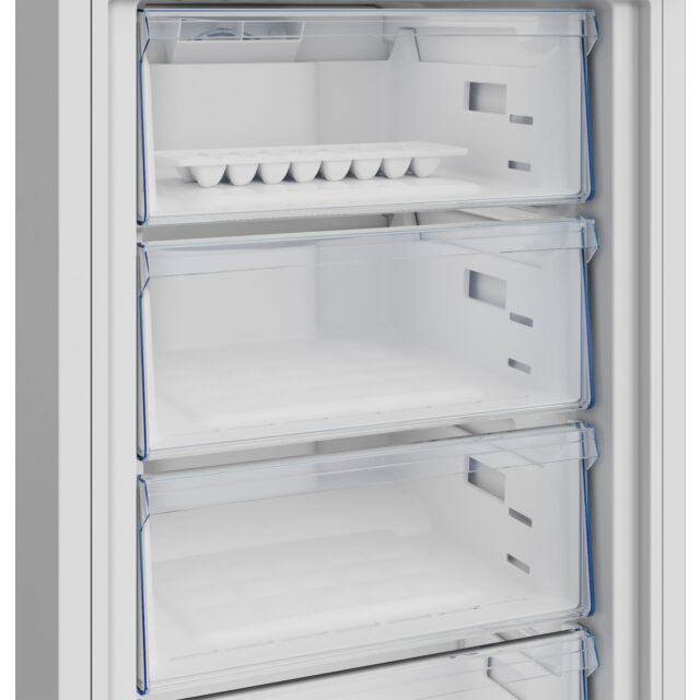 Beko CNG4692VW 59.7cm 50/50 Total No Frost Fridge Freezer - White White