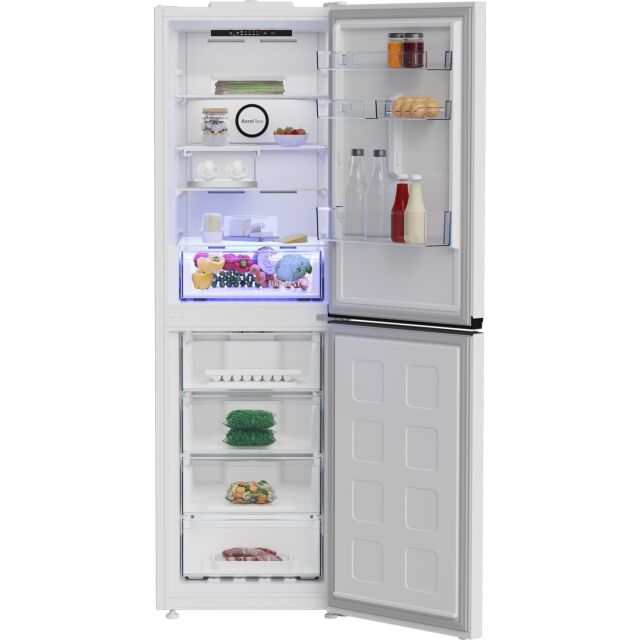 Beko CNG4692VW 59.7cm 50/50 Total No Frost Fridge Freezer - White White