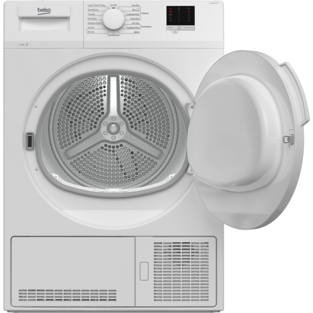 Beko DTLCE80041W 8Kg Condenser Tumble Dryer - White 