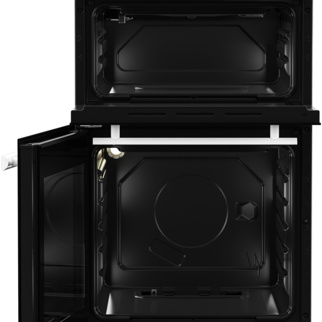 Beko EDG507W 50cm Twin Cavity Gas Cooker with Gas Hob - White White