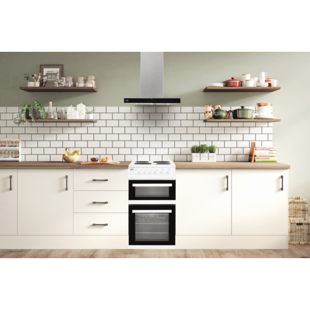 Beko EDP503W 50cm Electric Double Oven with grill Cooker