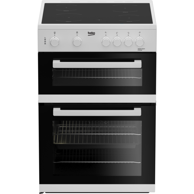 Beko ETC611W 60cm Electric Cooker with Ceramic Hob - White White