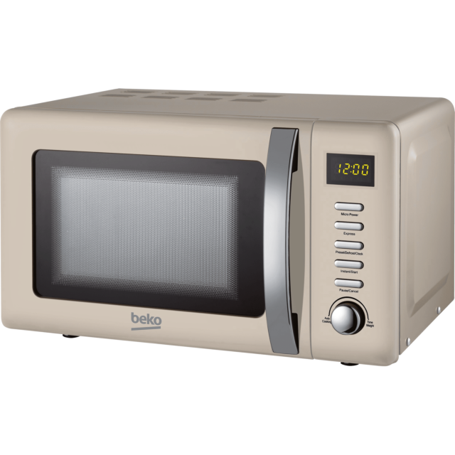 Beko MOC20200C 20L 800W Retro Compact Microwave Cream