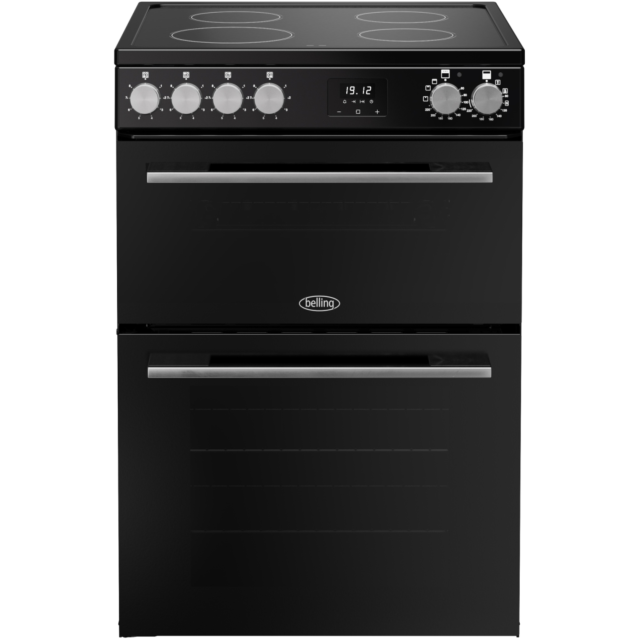 Belling 444412059 60cm electric induction double oven cooker - 99L total cooking capacity, Vision+ G