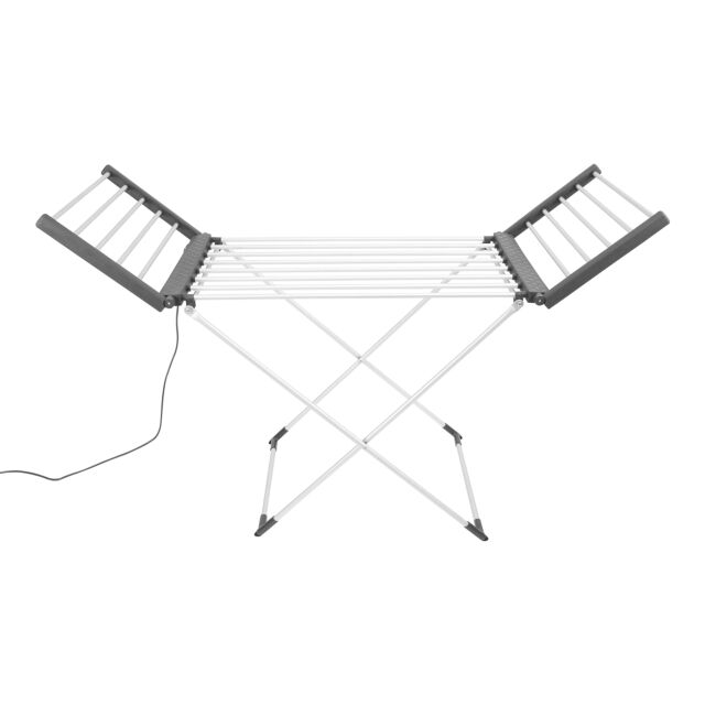 Black And Decker BXAR0001GB Heated Winged Airer, Foldable For Easy Storage, Dries Full Load Quickly 