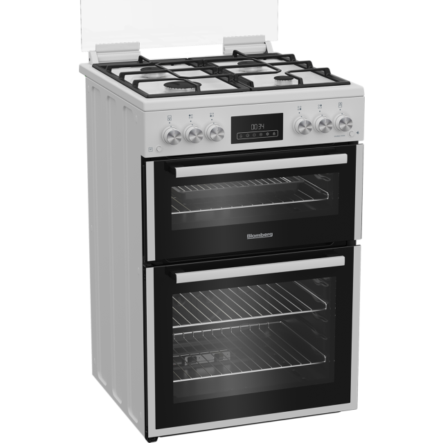 Blomberg GGRN655W 60Cm Freestanding Gas Double Oven - White White