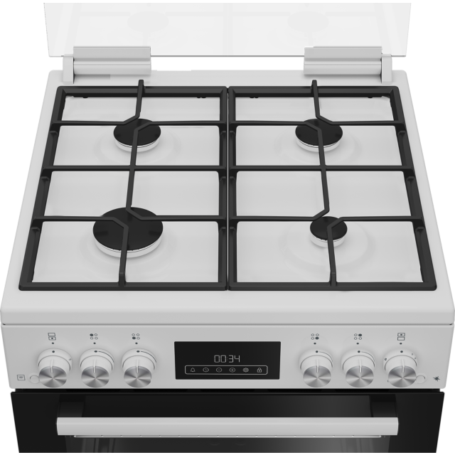 Blomberg GGRN655W 60Cm Freestanding Gas Double Oven - White White