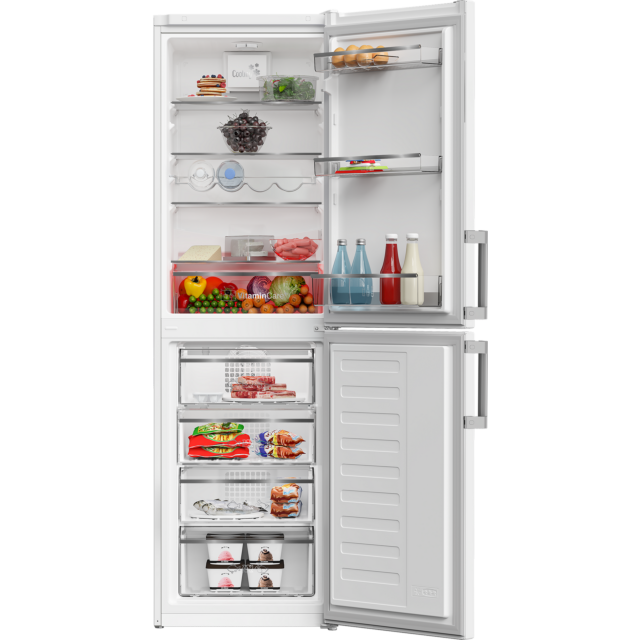 Blomberg KGM4574V 54cm Frost Free Fridge Freezer - White White