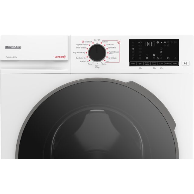 Blomberg LRF854311W 8kg/5kg 1400 Spin Washer Dryer - White White