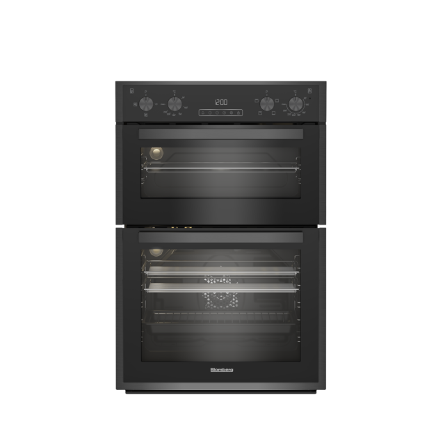 Blomberg RODN9202DX 59.4cm Built In Electric Double Oven - Dark Steel Dark Steel
