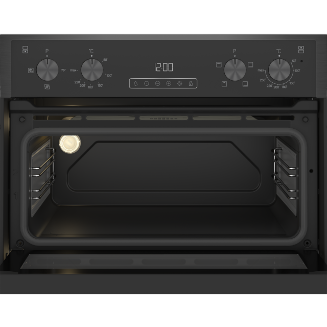 Blomberg RODN9202DX 59.4cm Built In Electric Double Oven - Dark Steel Dark Steel