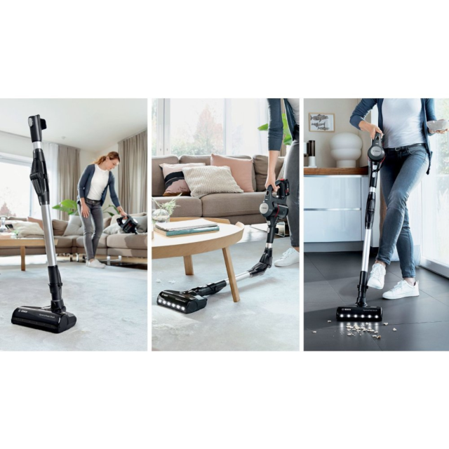 Bosch BCS71HYGGB Cordless Vacuum Cleaner 60 Minutes Run Time - White/Aqua White/Aqua