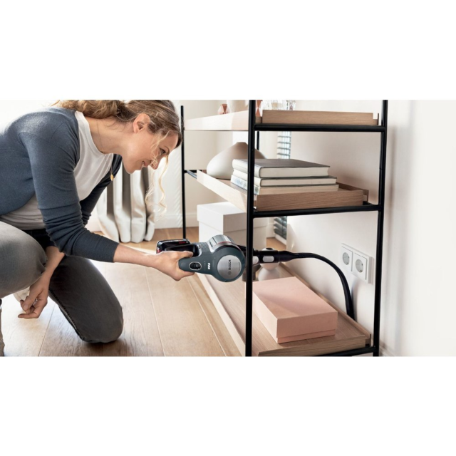 Bosch BCS71HYGGB Cordless Vacuum Cleaner 60 Minutes Run Time - White/Aqua White/Aqua