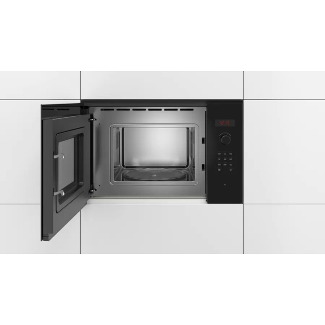 Bosch BFL523MB0B Built-In Serie 4 Microwave Black St/Steel
