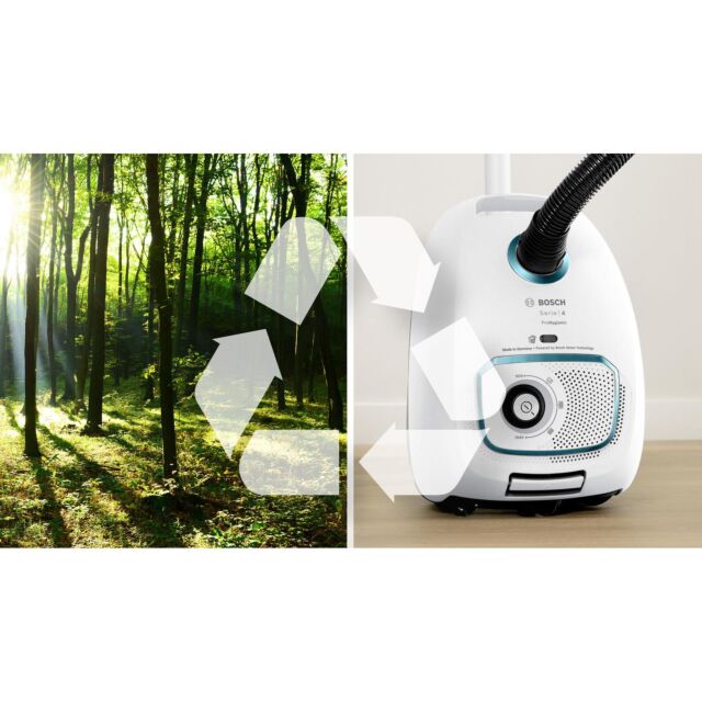 Bosch BGB41HYGGB ProHygienic Bagged Vacuum Cleaner - White