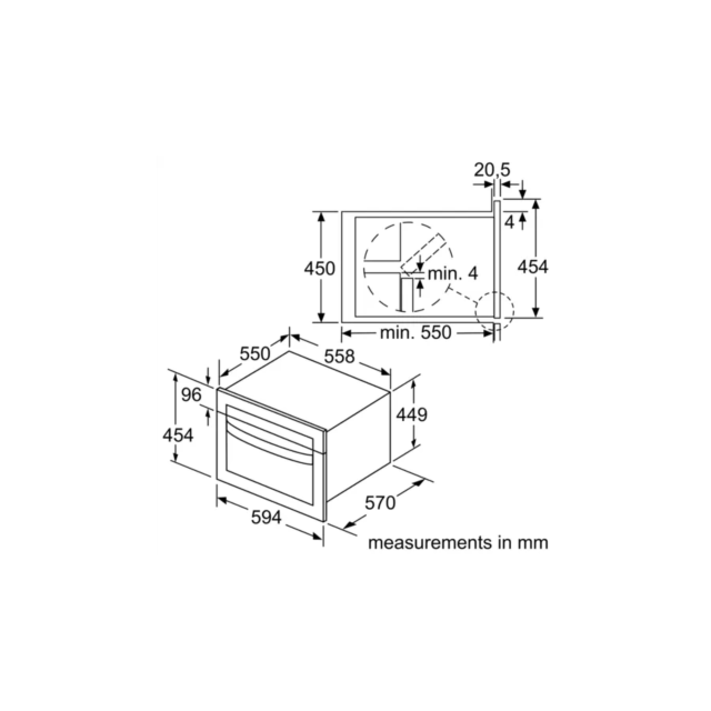 Bosch CMA583MS0B Serie | 4 Dials Combi Built In 