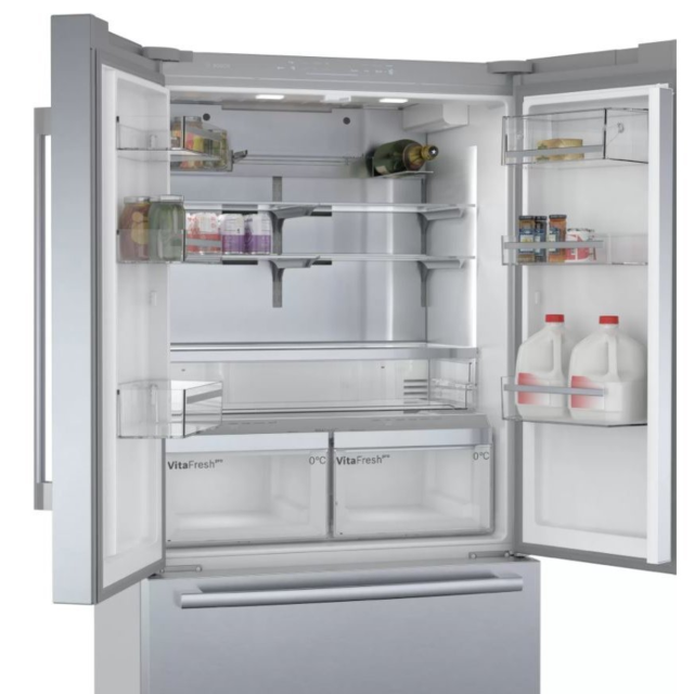 Bosch KFF96PIEP Serie | 8, French Door Bottom Freezer, Multidoor, 183 X 90.5 Cm, Easyclean Inox
